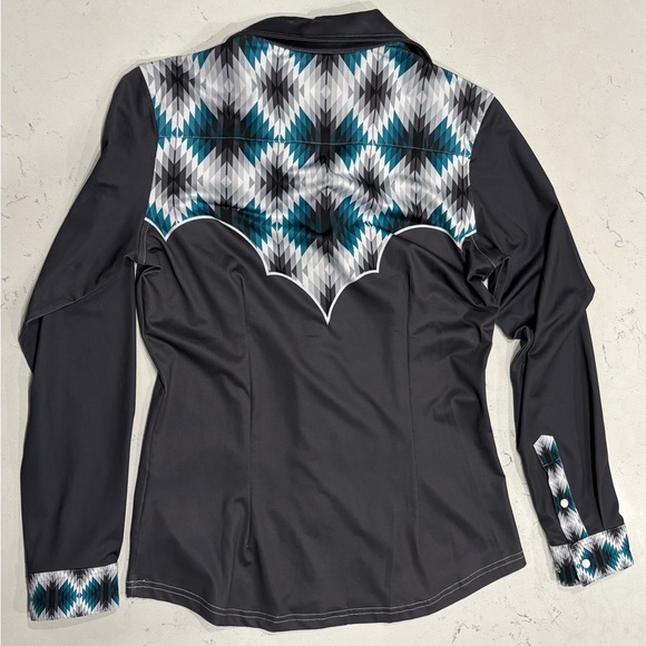Western Barrel Racing Button-Up Shirt - Picture 2 of 3